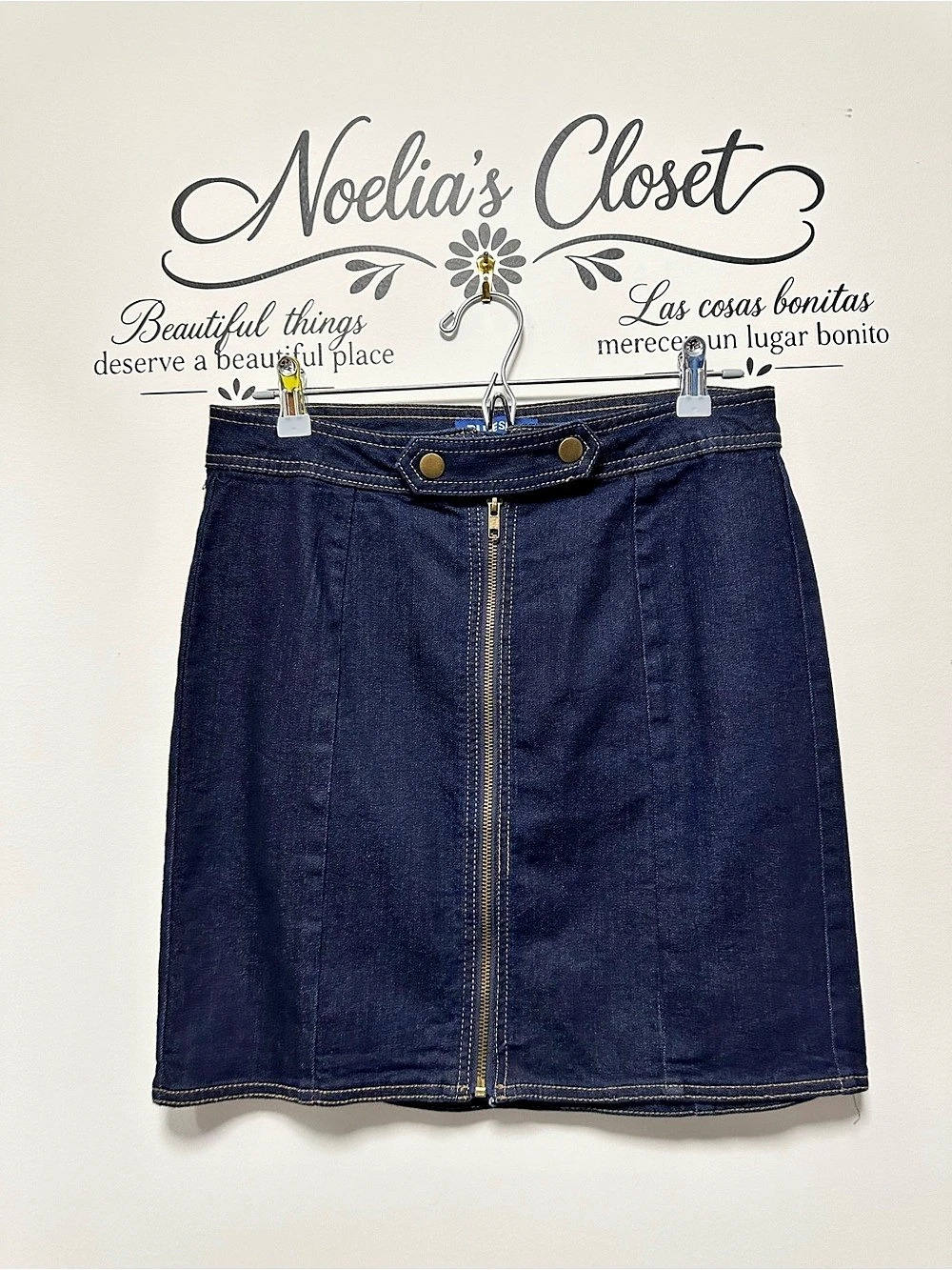 Blue Spice Denim Mini Skirt Size 9 Like New